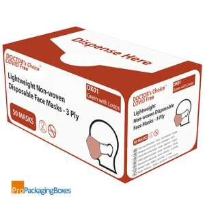 Custom Printed Face Mask Dispenser Boxes